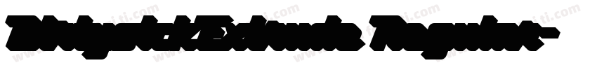 DirtysickExtrude Regular字体转换